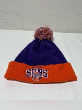Phoenix Suns Basketball Beanie Hat Mitchell & Ness Pom Pom One Size